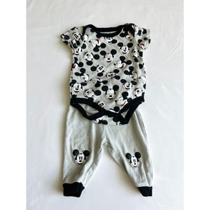 Mickey Mouse 2piece set 6-9m